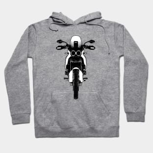 DesertX Bike Black and White Hoodie